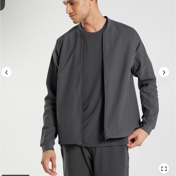 Gymshark Men’s Onyx Gray Studio Jacket - Picture 1 of 8
